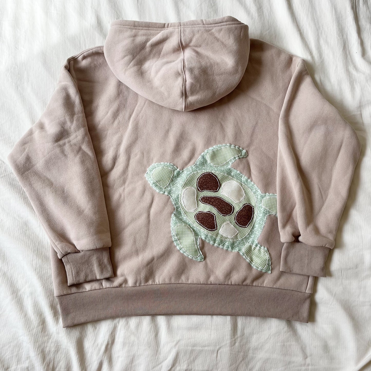 sea turtle patchwork hoodie pre order
