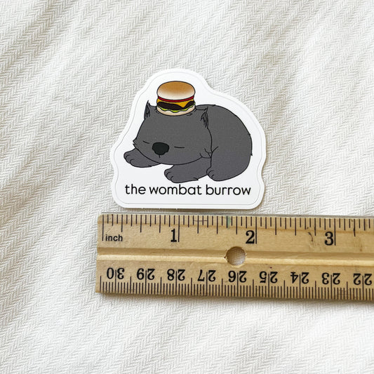 the wombat burrow stickers