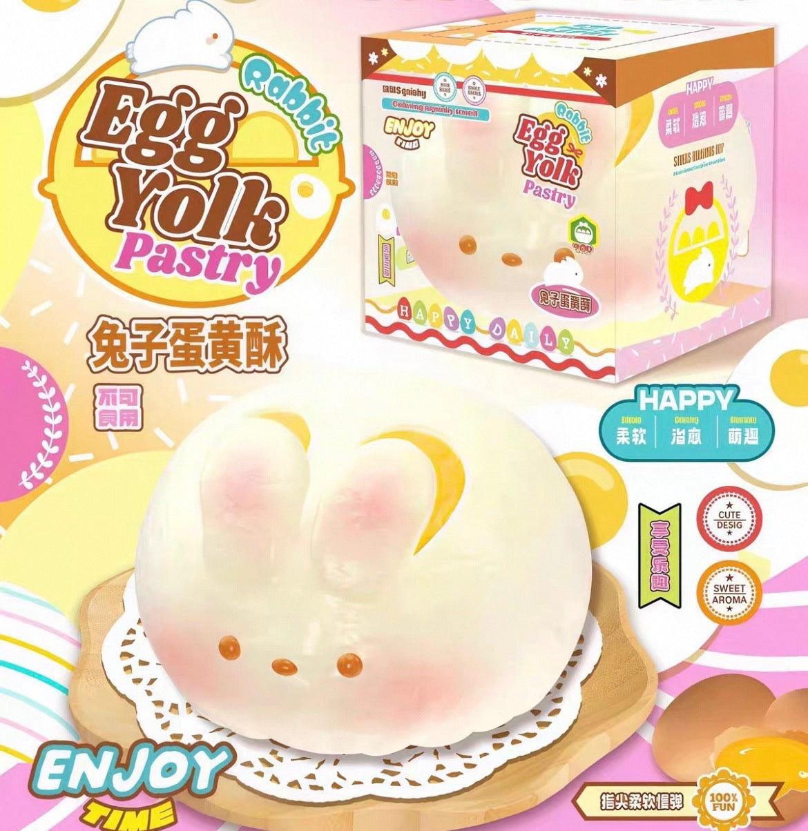 bingbing rabbit custard bun squishy