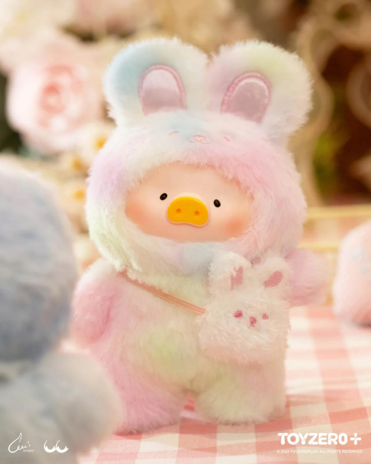 lulu the piggy joyful time series pvc plush keychain blind box