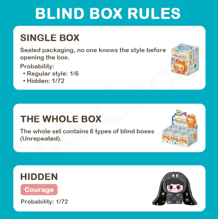 Q kid emotional hairy monsters blind box