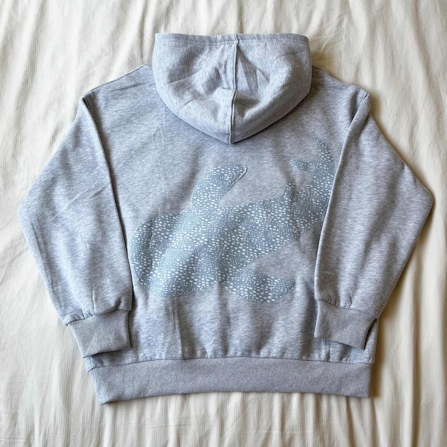 whale shark patchwork hoodie pre order