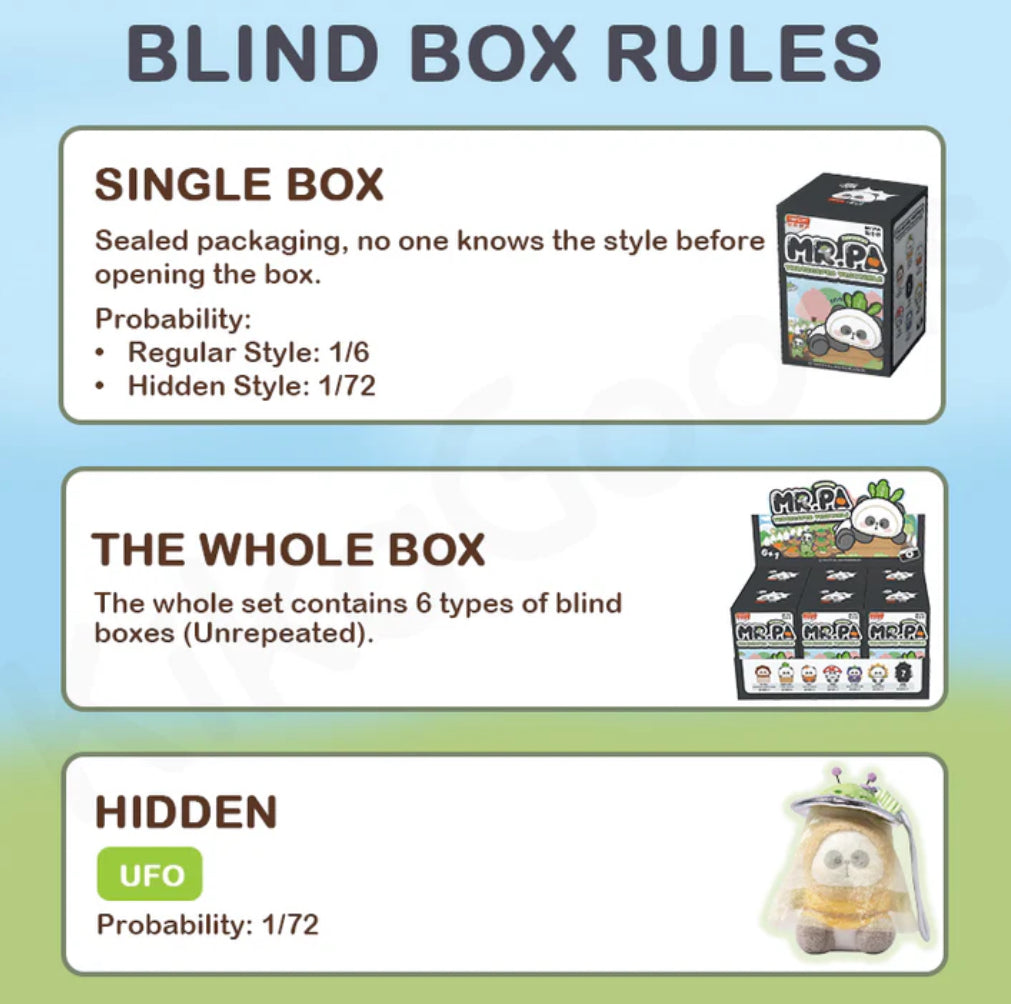 MR PA the escaped vegetable series plush blind box