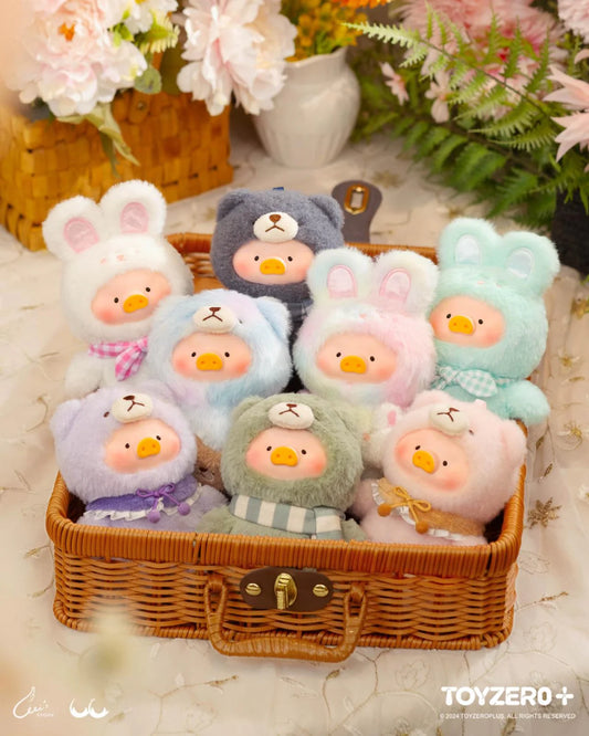 lulu the piggy joyful time series pvc plush keychain blind box