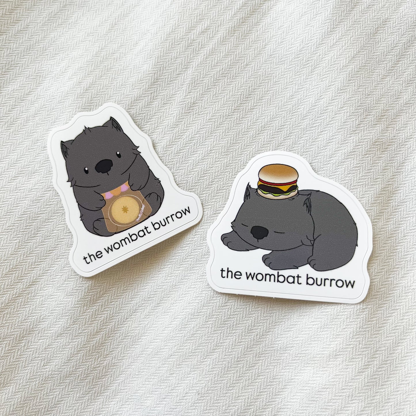 the wombat burrow stickers