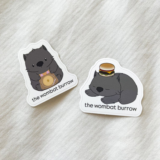 the wombat burrow stickers