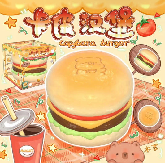 moozy capybara burger squishy