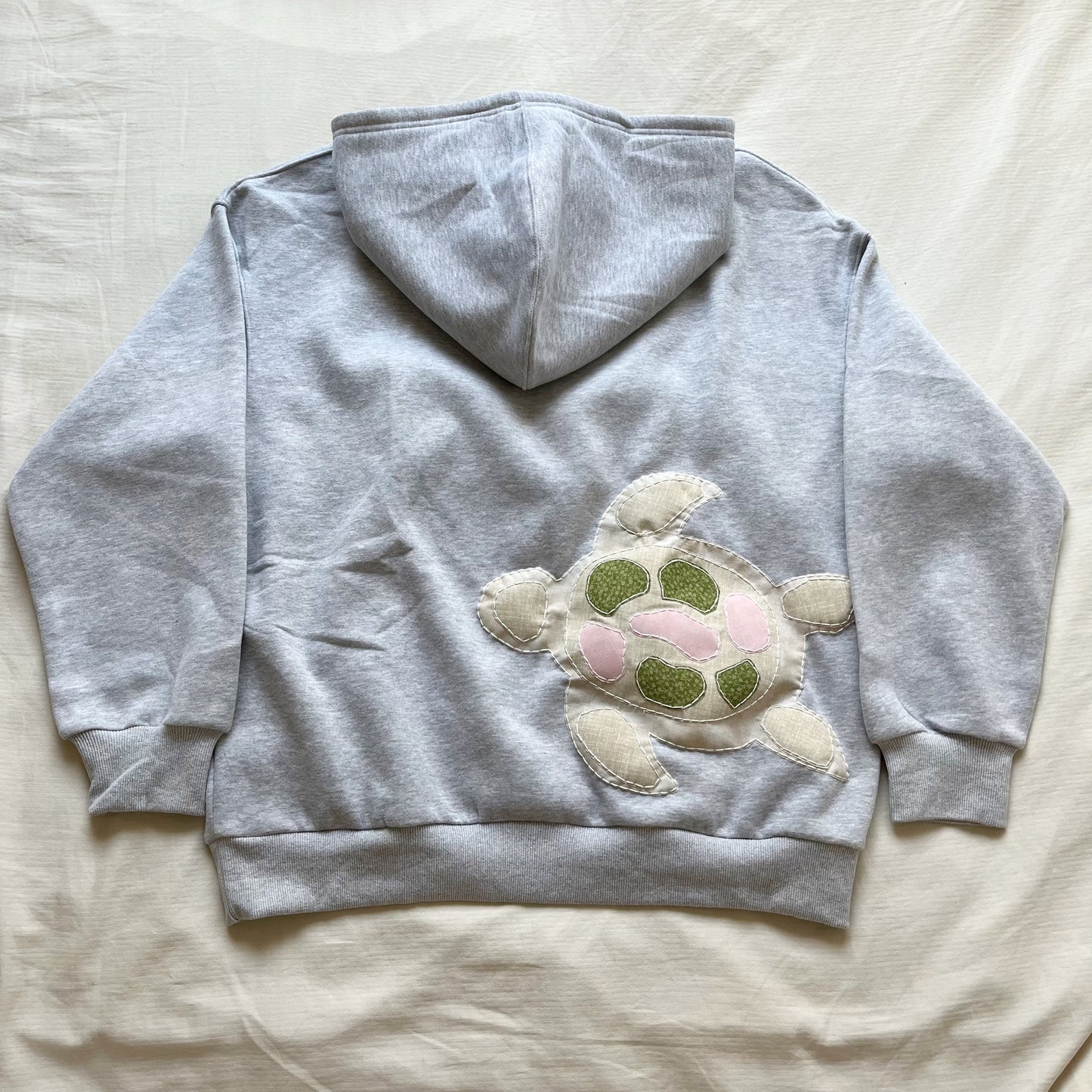 sea turtle patchwork hoodie pre order