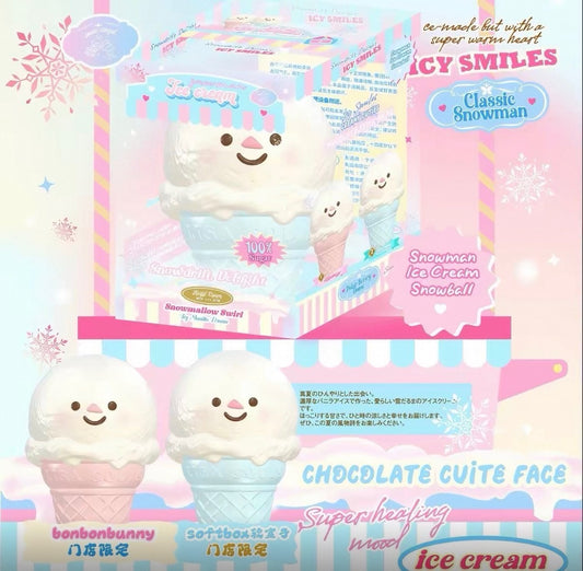 lisa snowman ice cream squishy