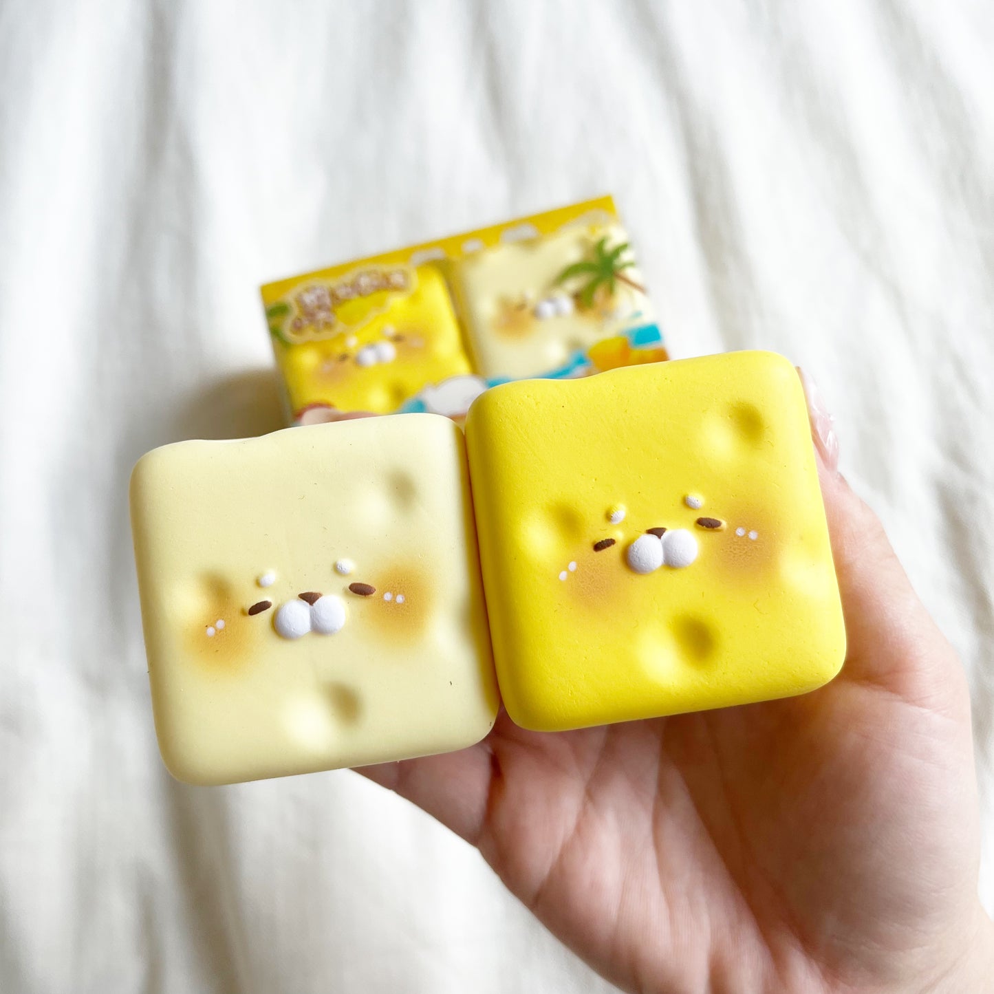 mini seal cheese squishy set