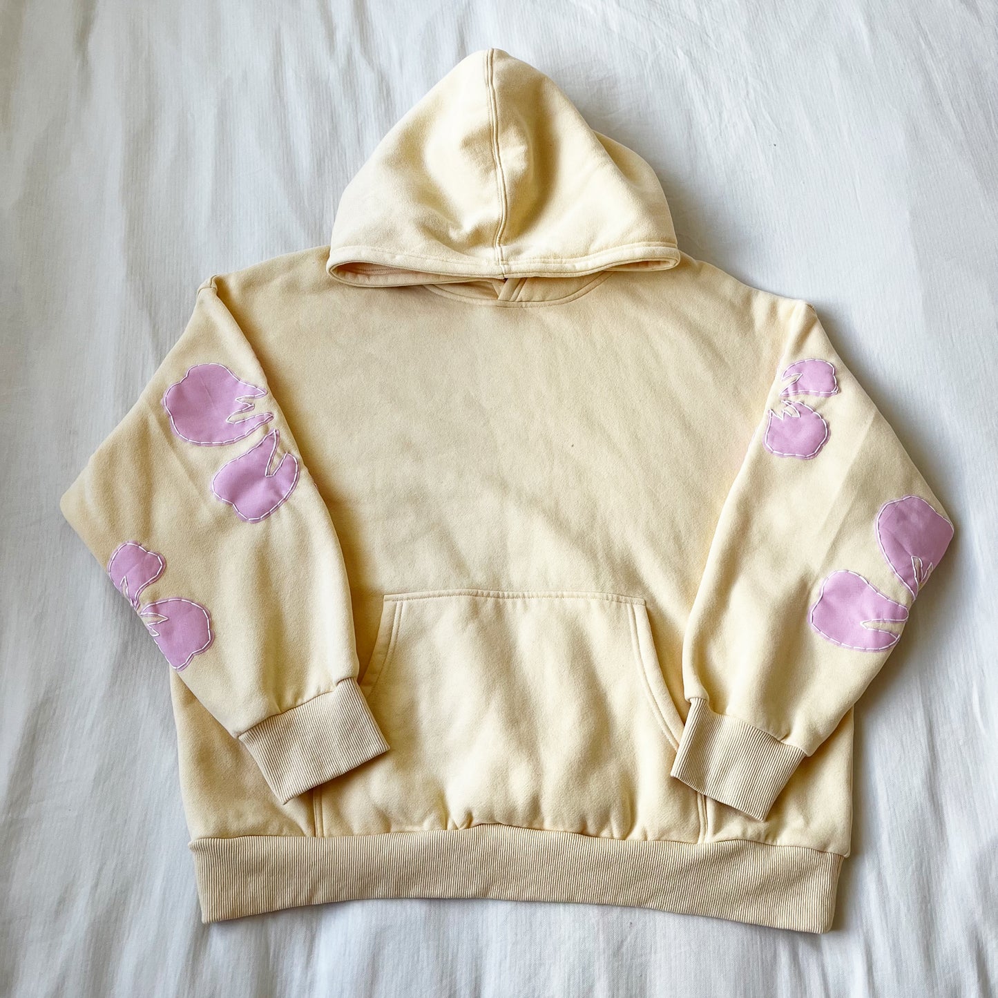 hibiscus custom patchwork hoodie pre order