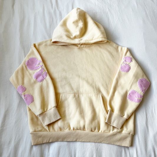 hibiscus custom patchwork hoodie pre order