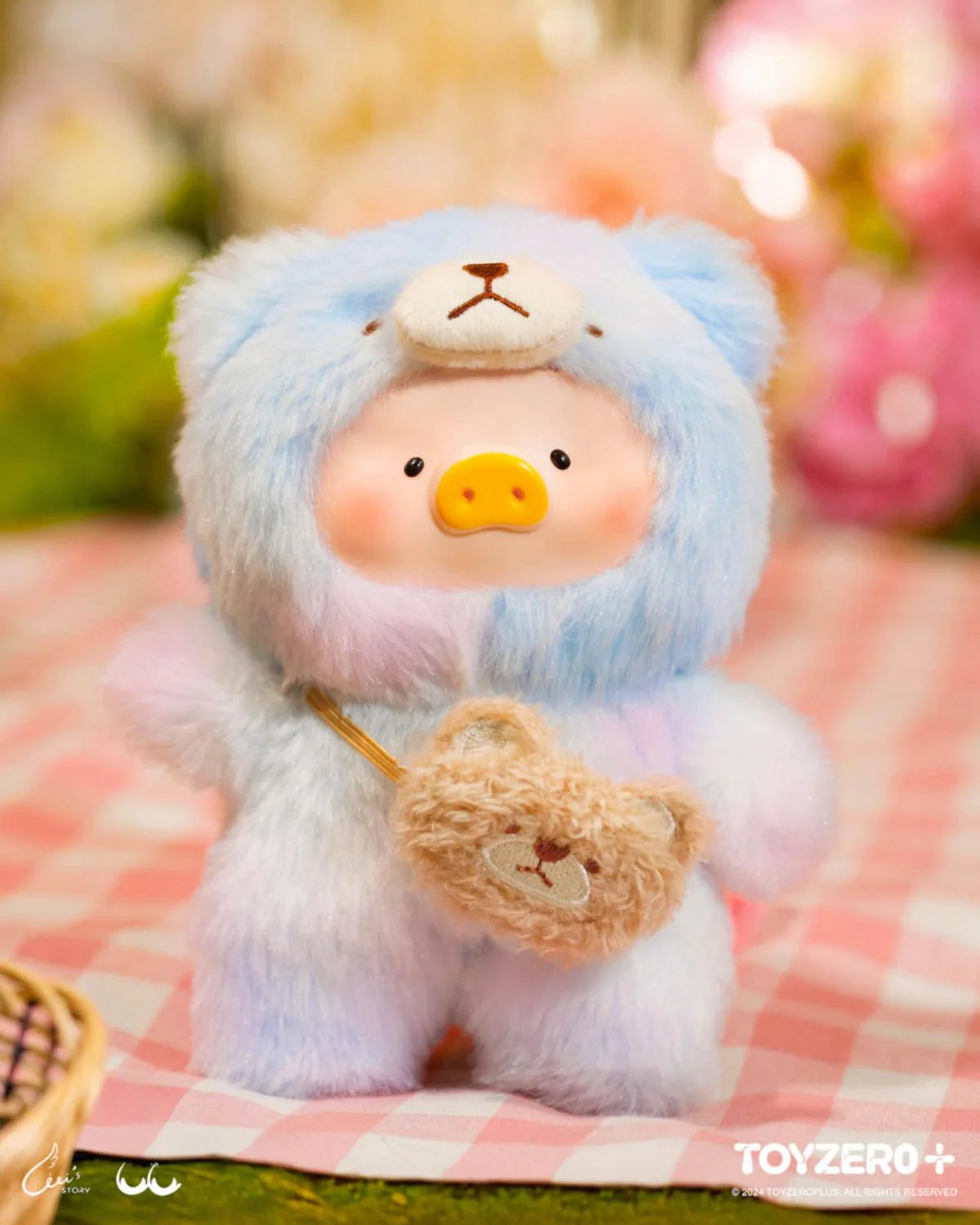 lulu the piggy joyful time series pvc plush keychain blind box