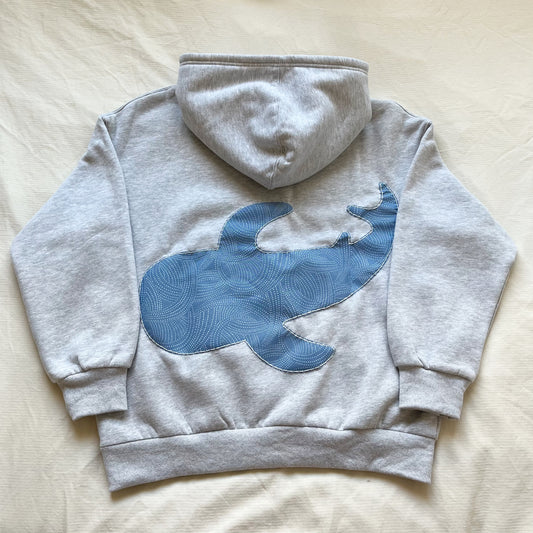 whale shark patchwork hoodie pre order
