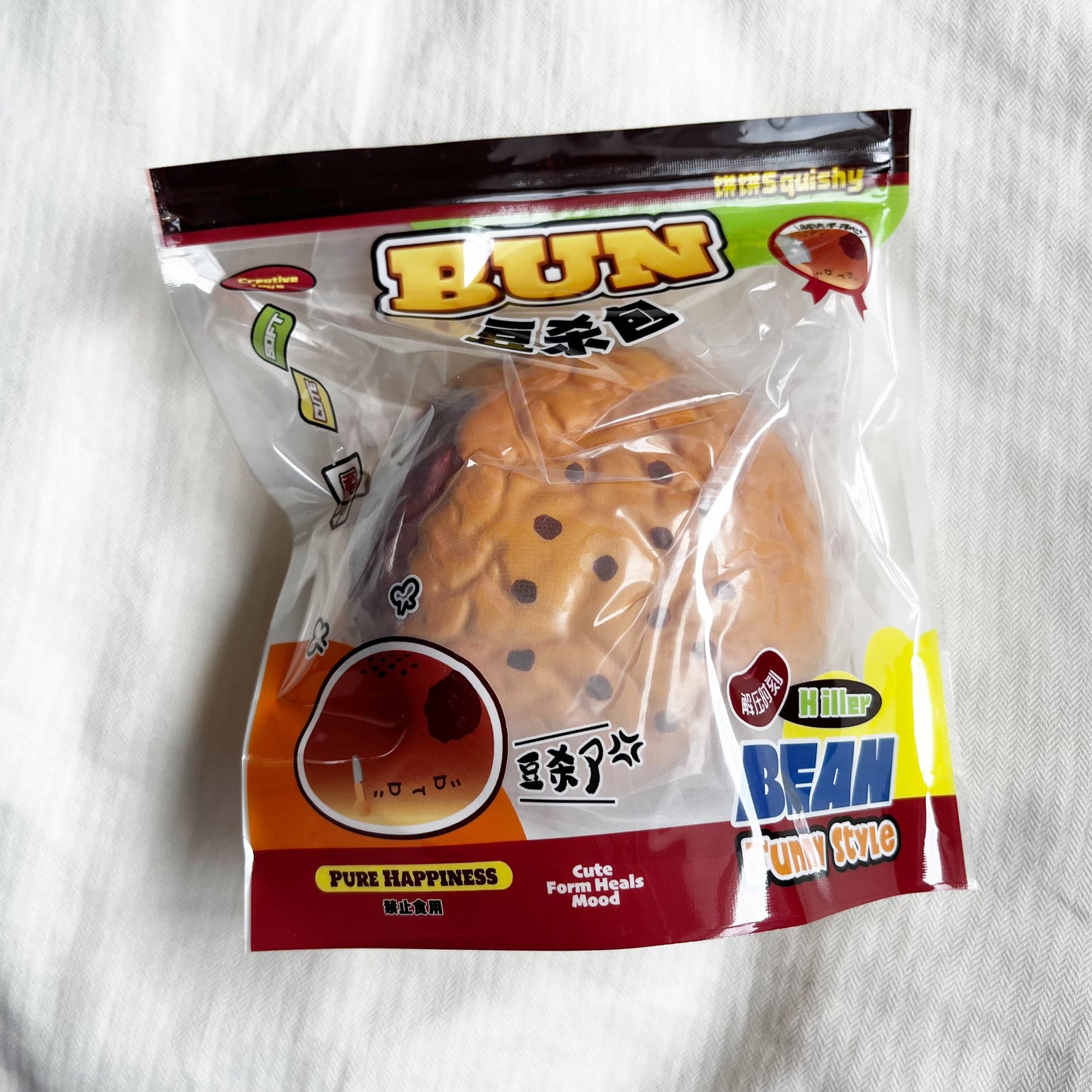 bingbing red bean bun squishy