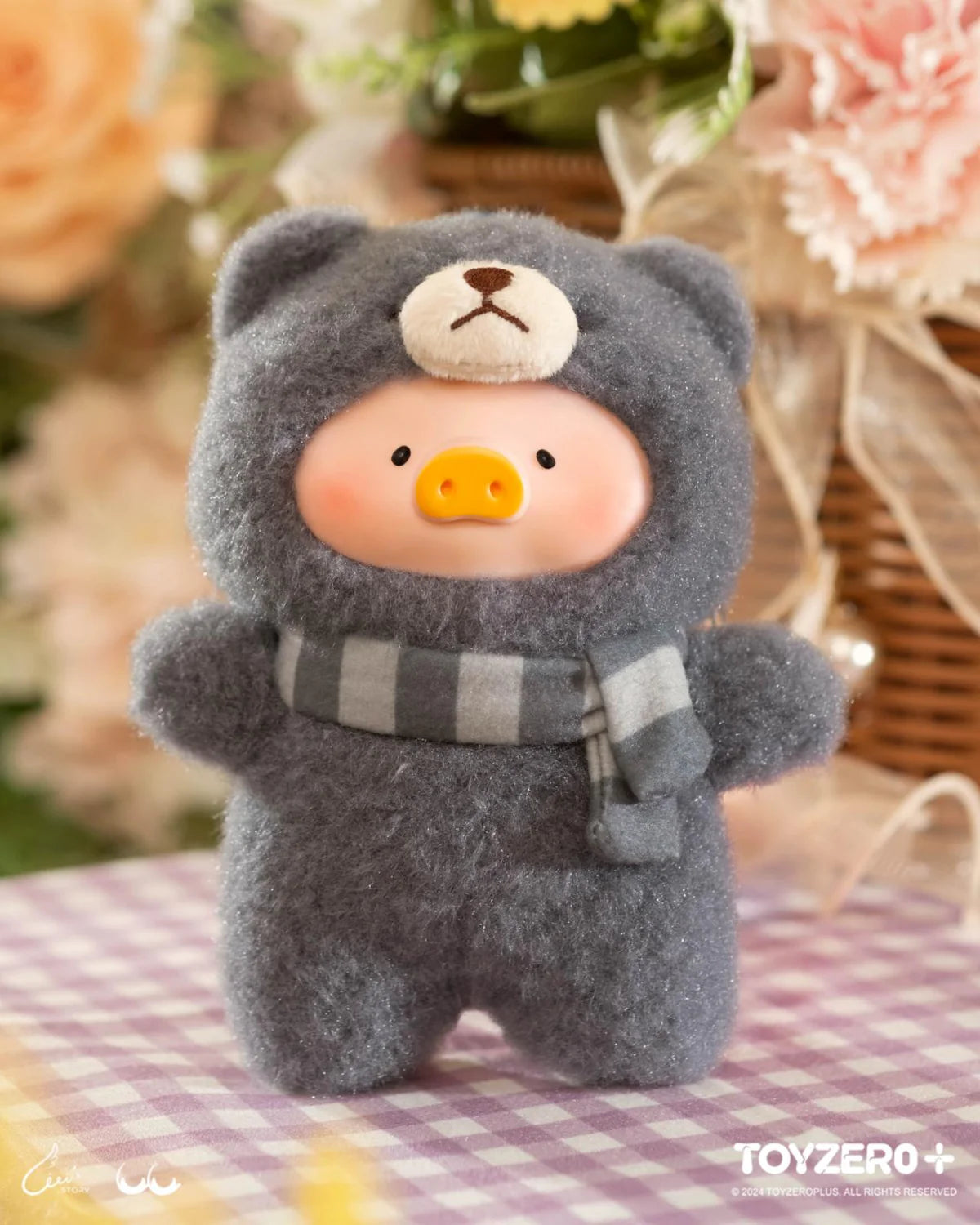 lulu the piggy joyful time series pvc plush keychain blind box