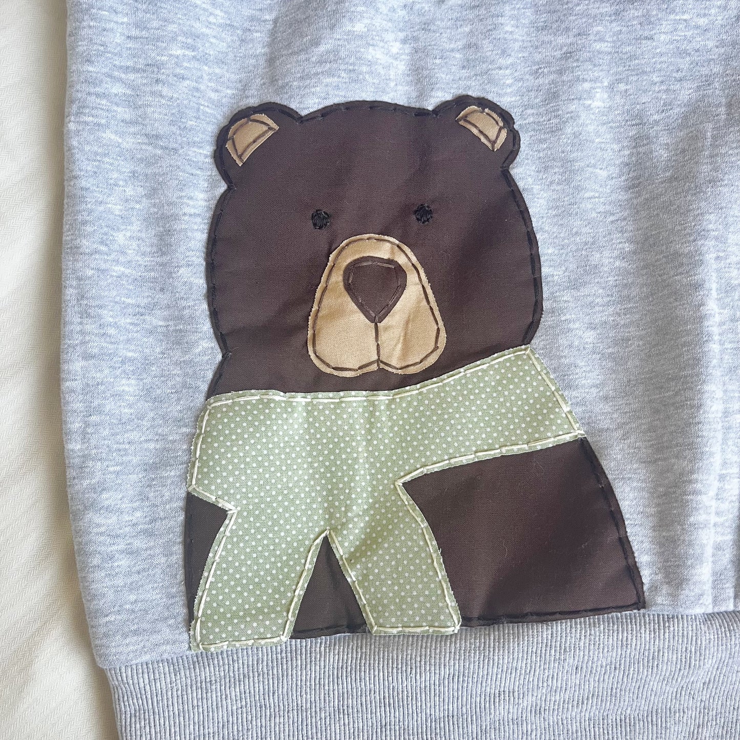 bear and bugs patchwork hoodie - medium