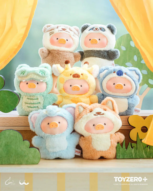 lulu the piggy animal party plush keychain