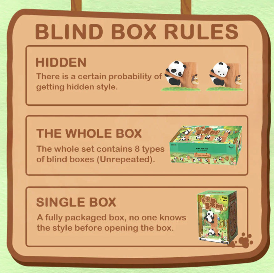 panda roll fruit tree climbing series blind box