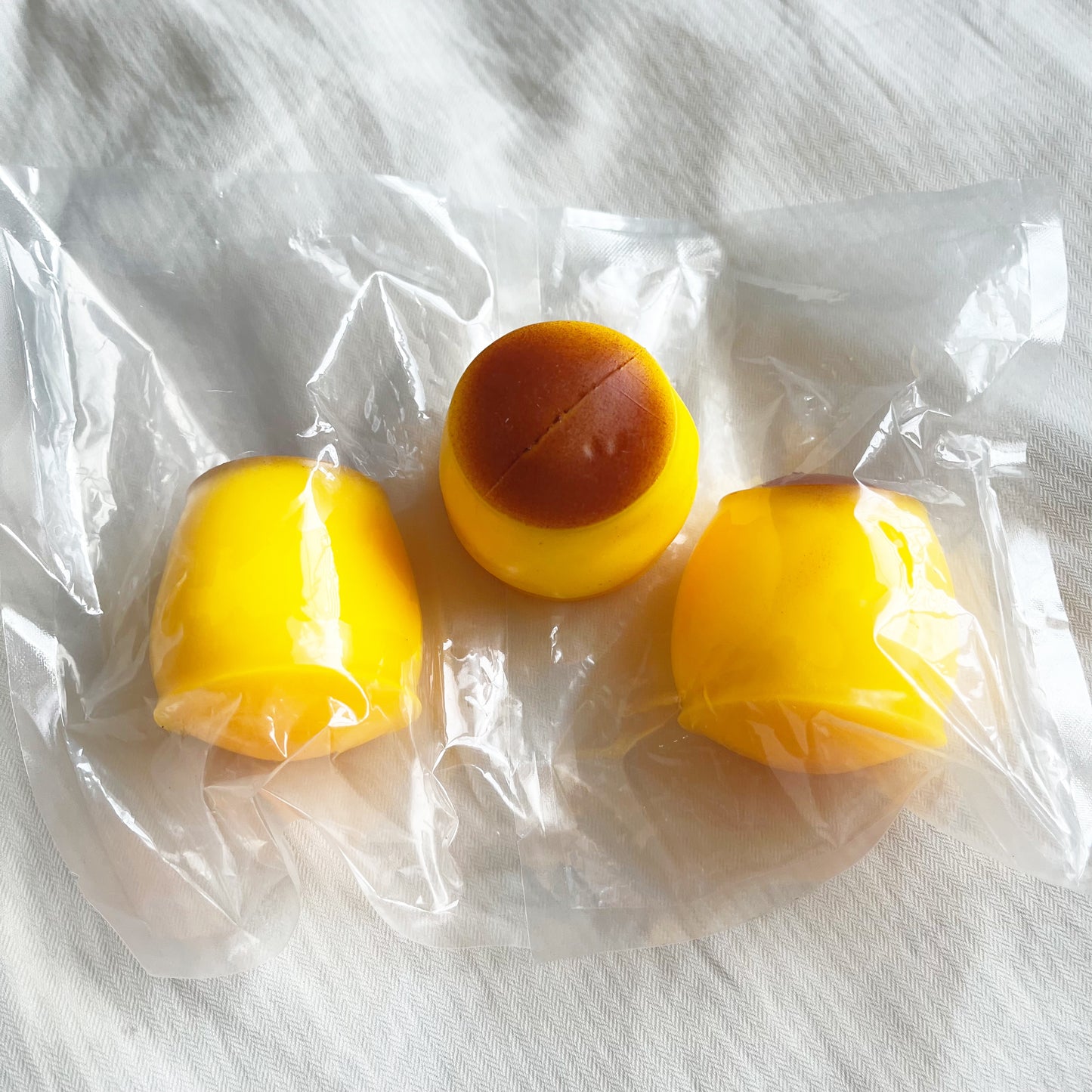crunchy flan squeeze squishy