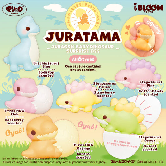 Ibloom juratama jurassic baby dinosaur surprise egg squishy