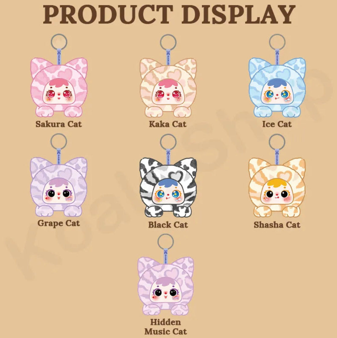 samuel miao miao cute moments series plush blind box
