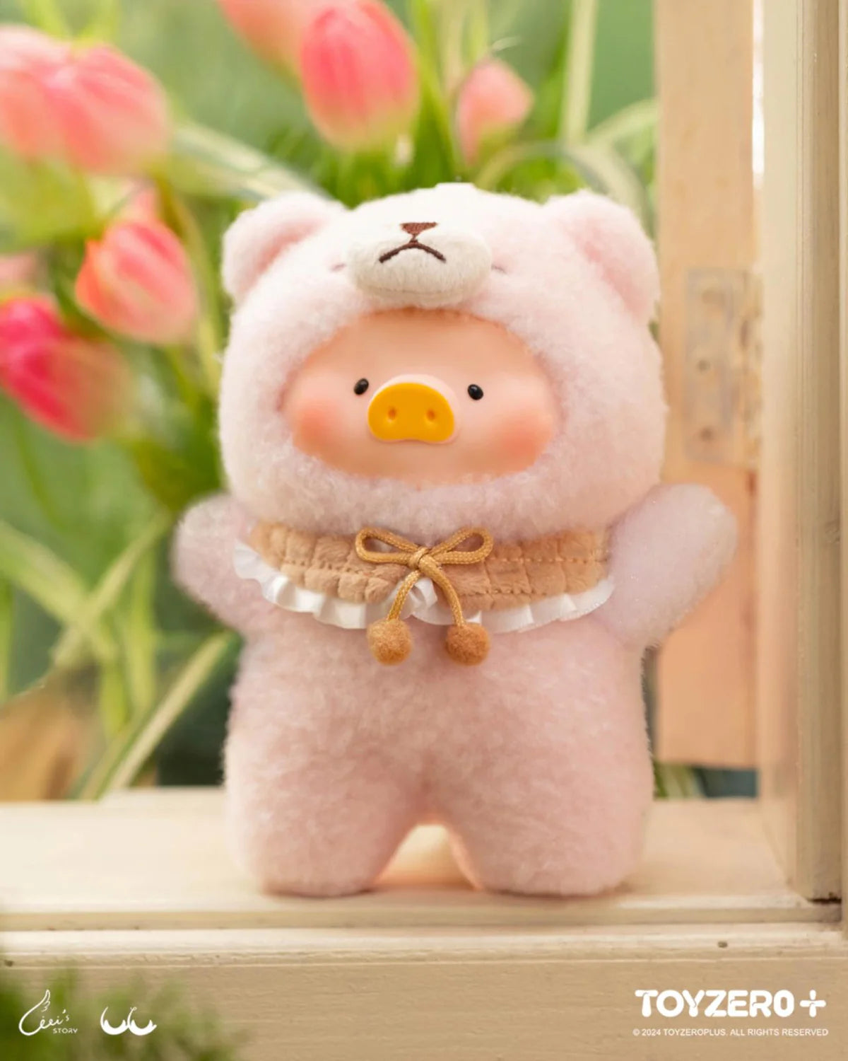 lulu the piggy joyful time series pvc plush keychain blind box