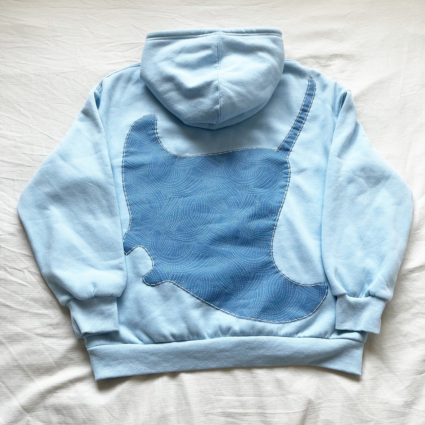 manta ray patchwork hoodie pre order