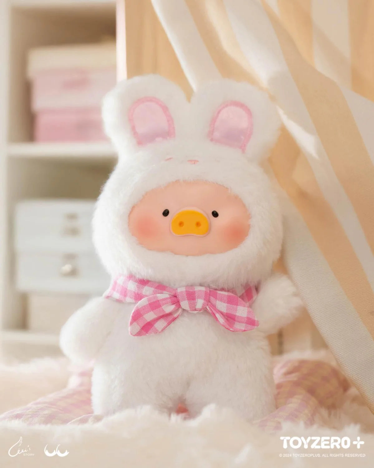 lulu the piggy joyful time series pvc plush keychain blind box