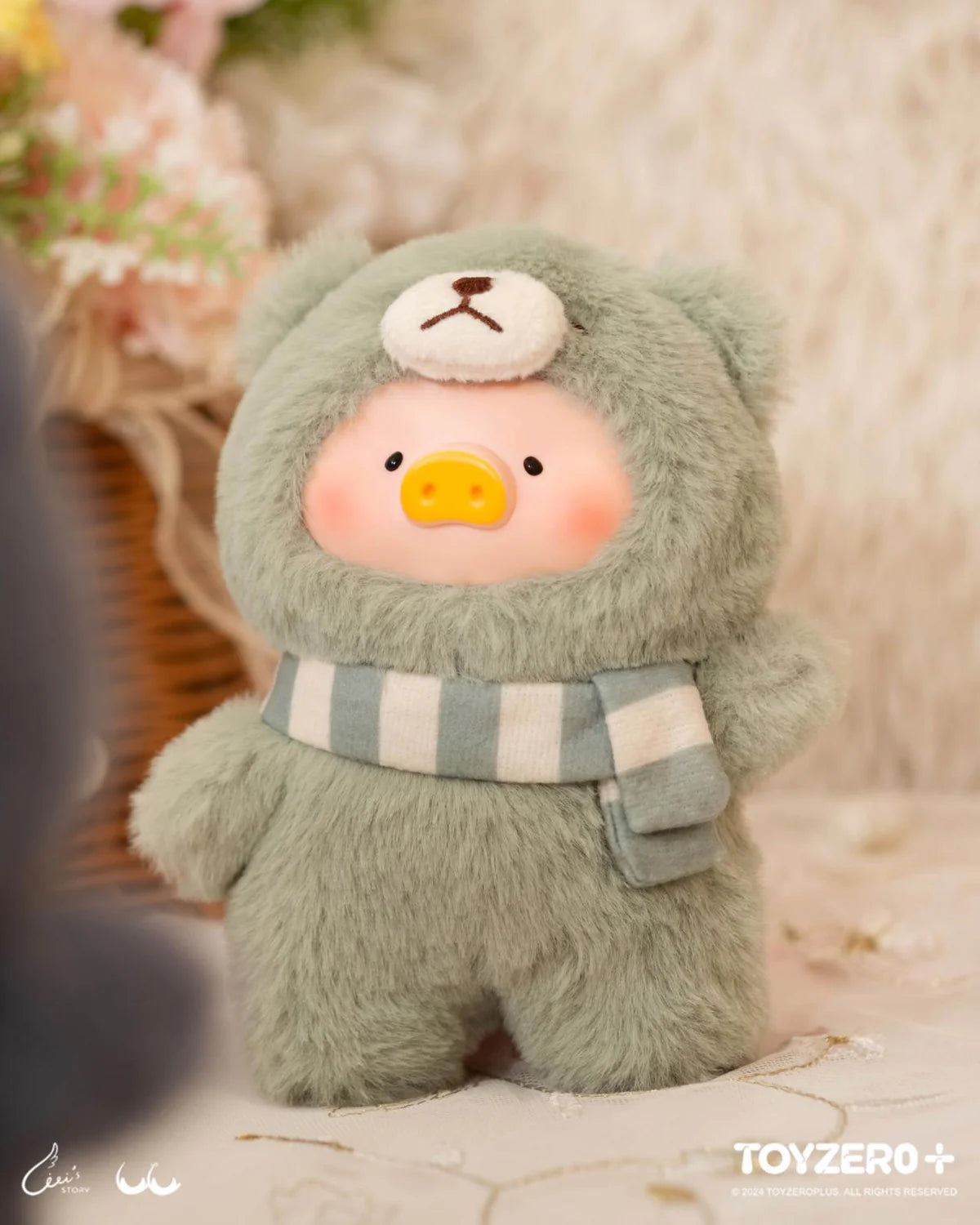 lulu the piggy joyful time series pvc plush keychain blind box