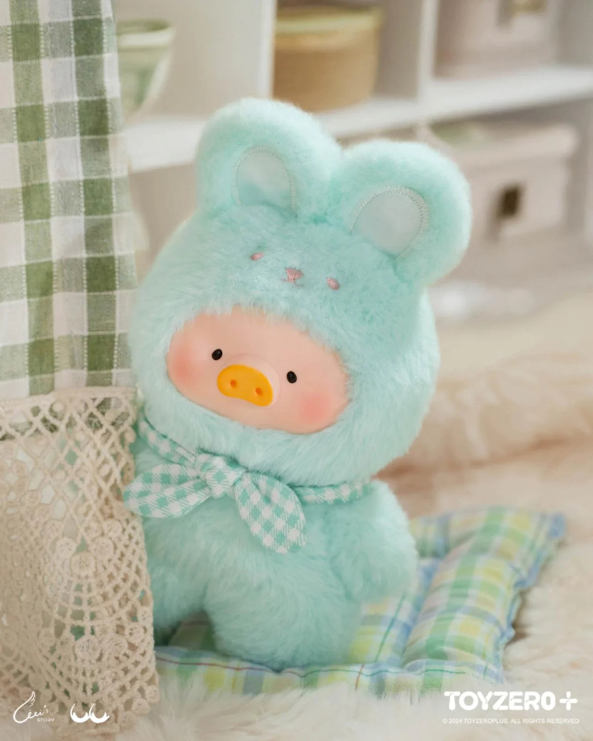 lulu the piggy joyful time series pvc plush keychain blind box