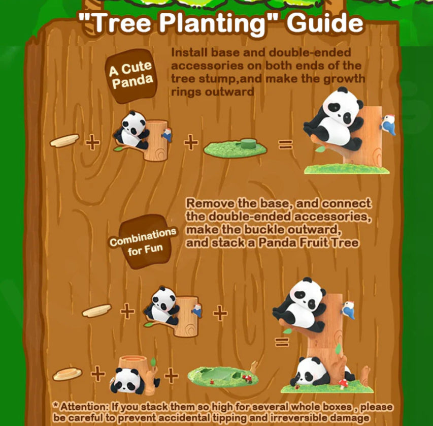 panda roll fruit tree climbing series blind box
