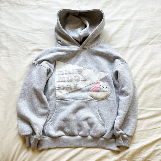 pennant flag custom location patchwork hoodie pre order