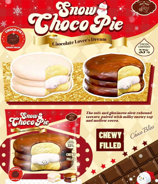 lisa snowman choco pie squishy